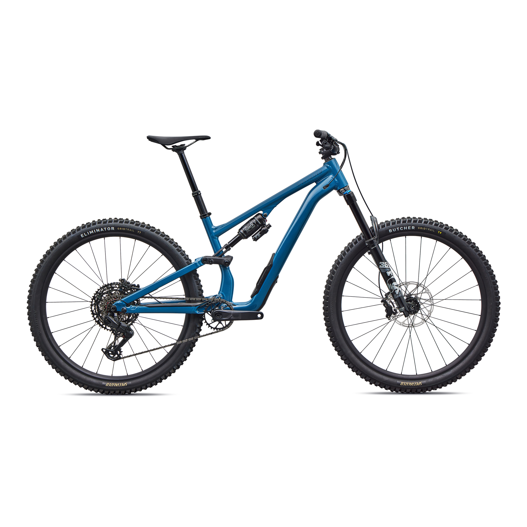 Specialized Stumpjumper 15 EVO Alloy Comp - SRAM Eagle 70, FOX Rhythm - Gloss Grey Blue / Cast Blue Metallic