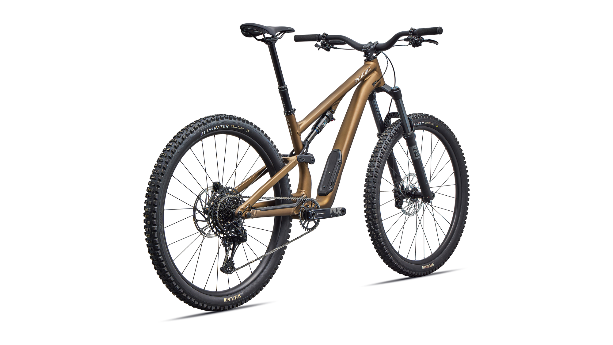 Specialized Stumpjumper 15 EVO Alloy - SRAM NX Eagle, RockShox/X-Fusion - Satin Burnt Gold Metallic / Sandstone Metallic