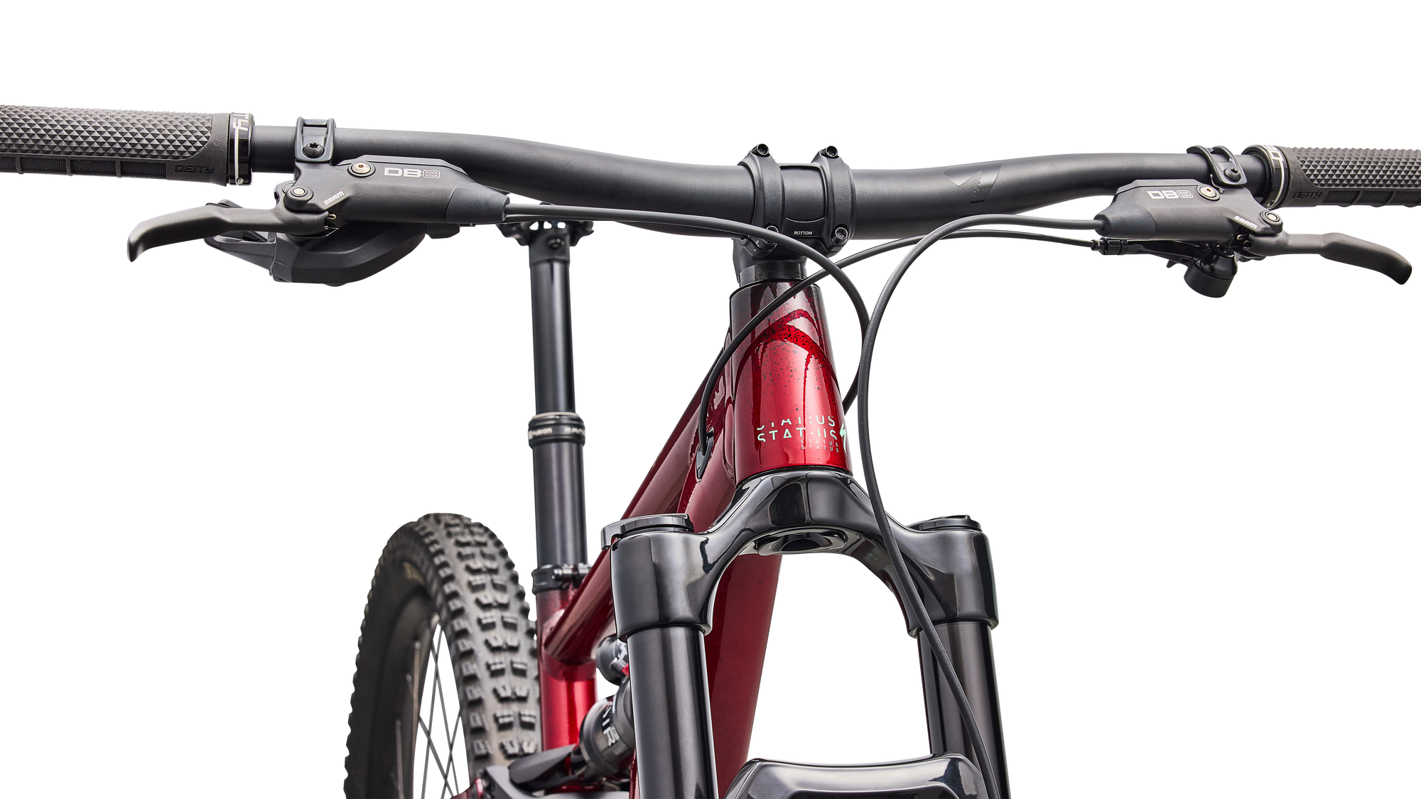 Specialized Status 2 140 ZERO - Gloss Red Sky / Metallic Obsidian / Oasis