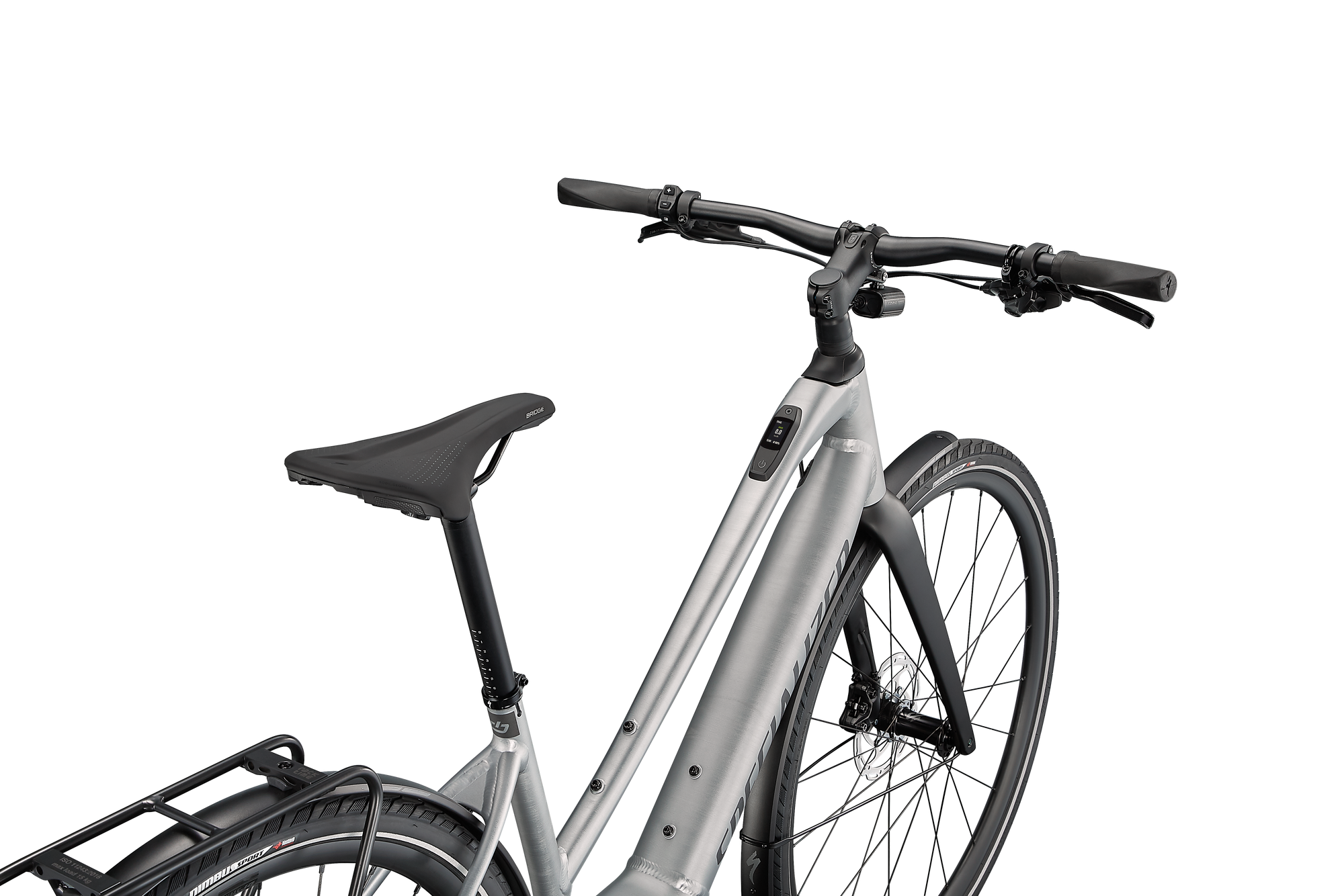 Specialized Turbo Vado SL 5.0 Step-Through EQ - Brushed Aluminum / Black Reflective