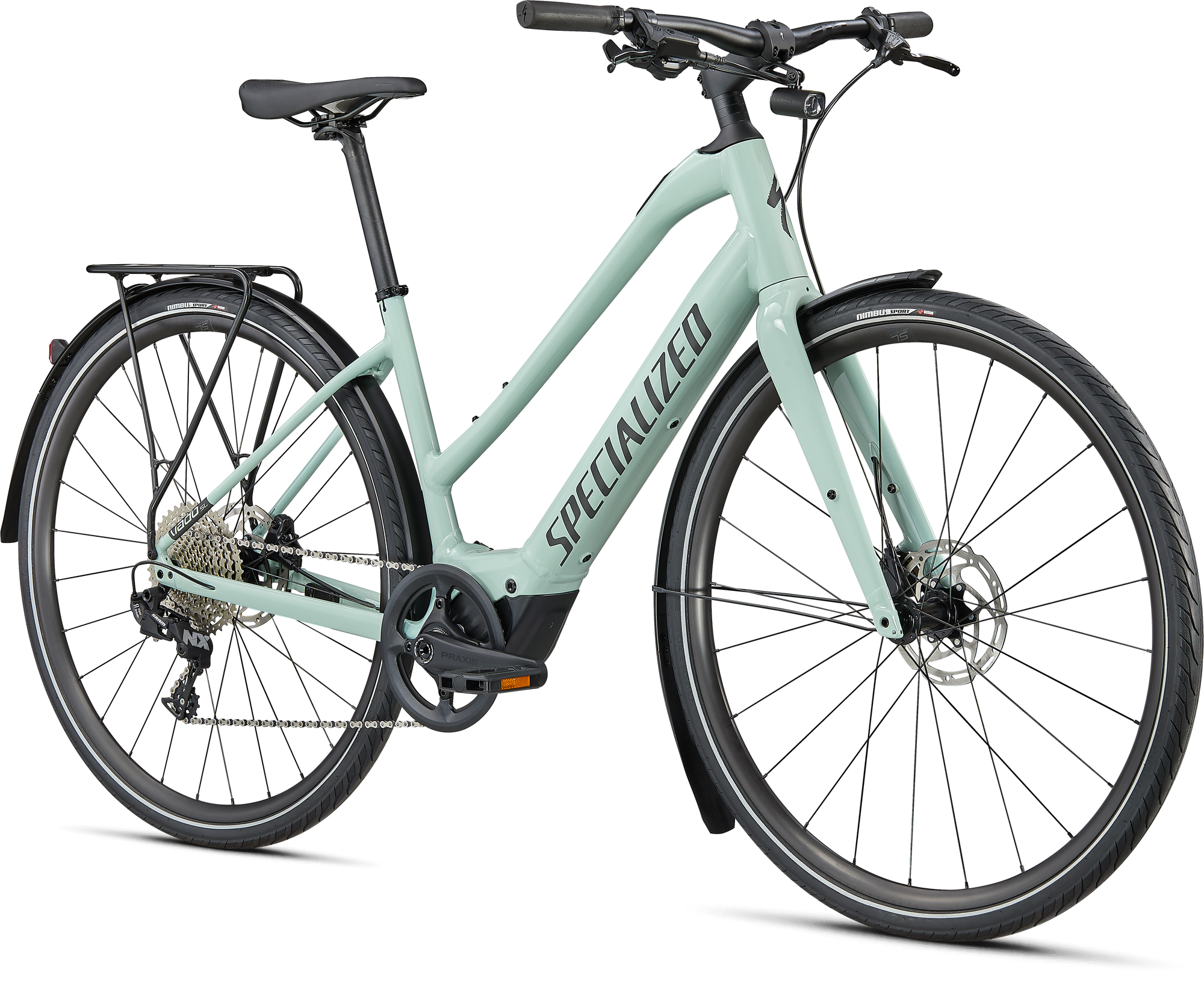 Specialized Turbo Vado SL 4.0 Step-Through EQ - White Sage / Black Reflective