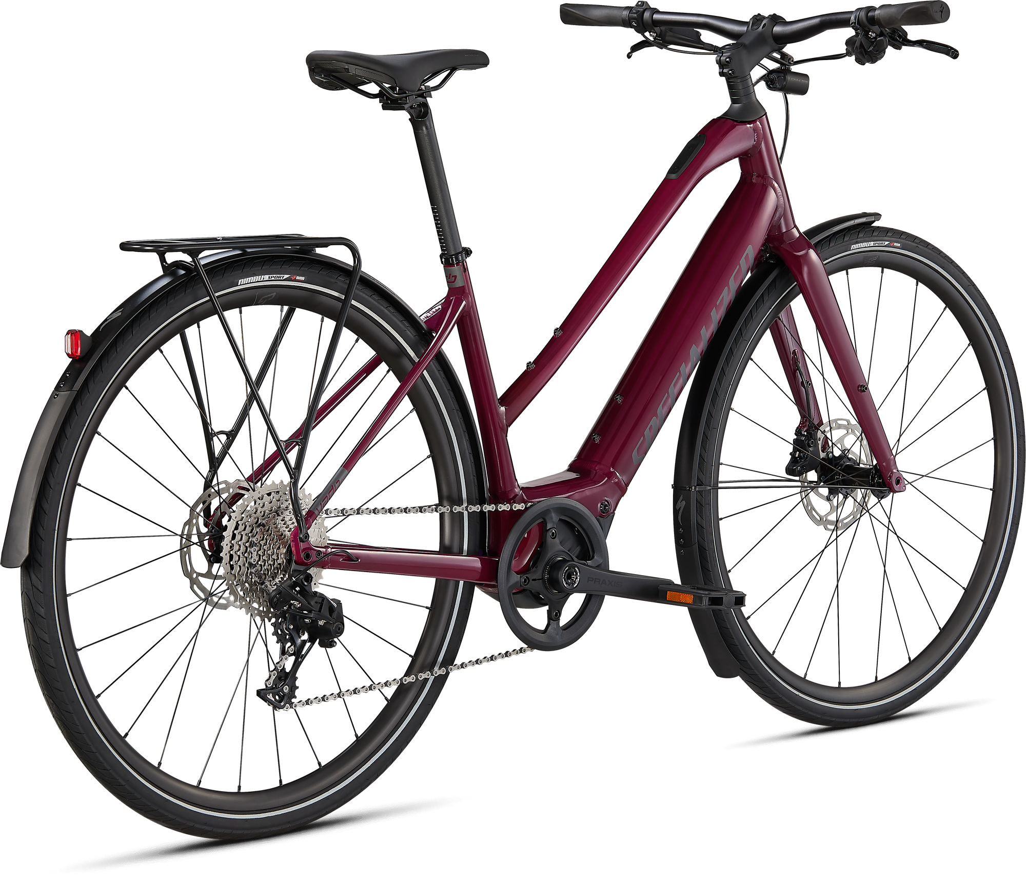 Specialized Turbo Vado SL 4.0 Step-Through EQ - Raspberry / Black Reflective