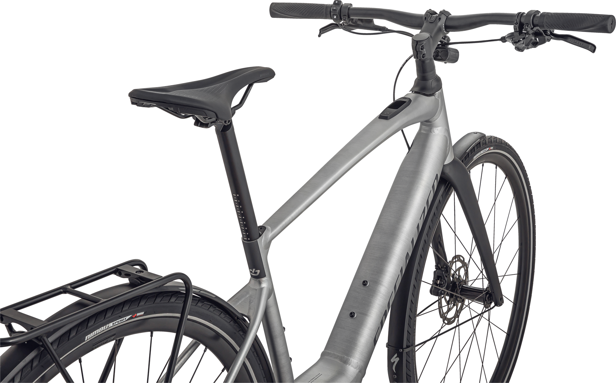 Specialized Turbo Vado SL 5.0 EQ - Brushed Aluminum / Black Reflective