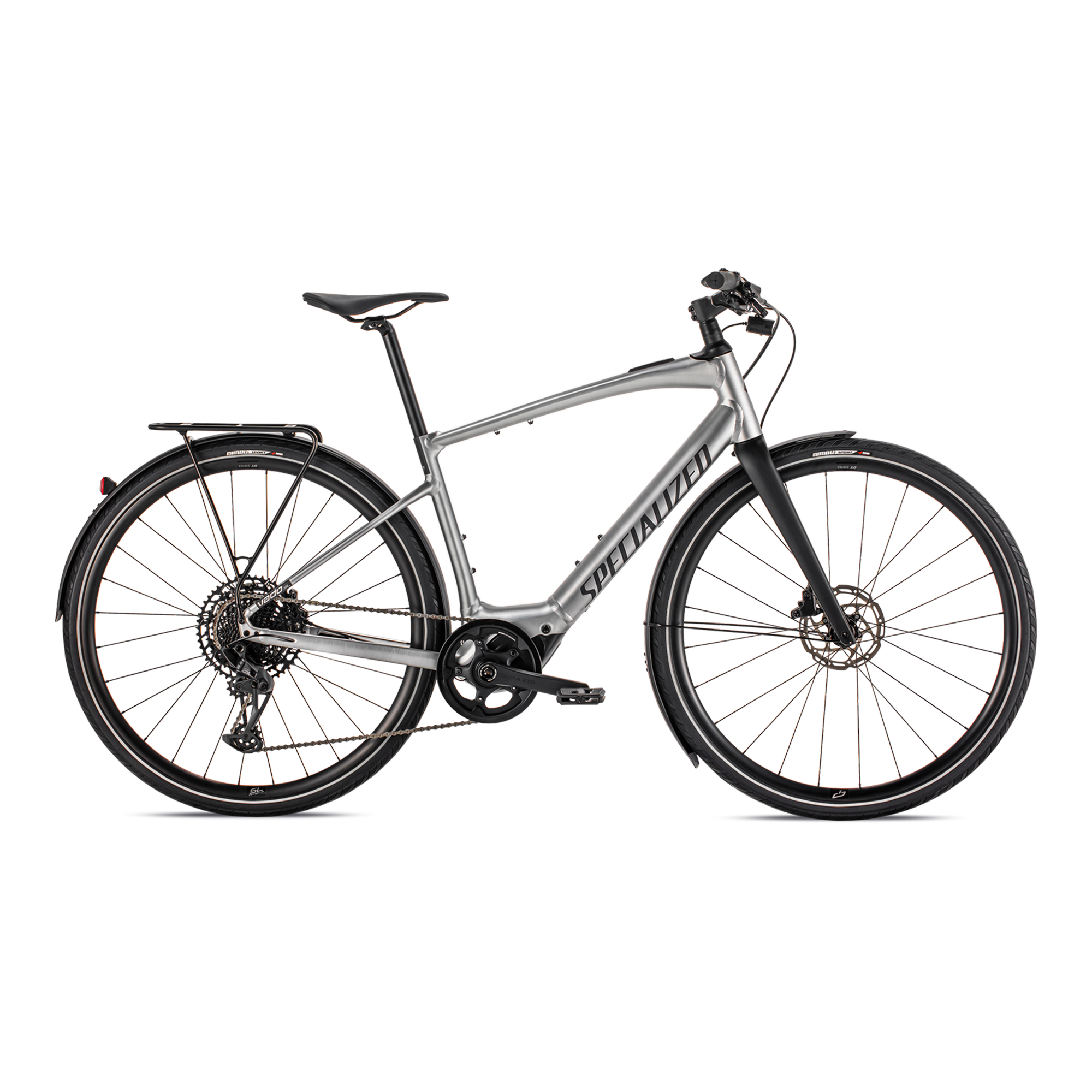 Specialized Turbo Vado SL 5.0 EQ - Brushed Aluminum / Black Reflective