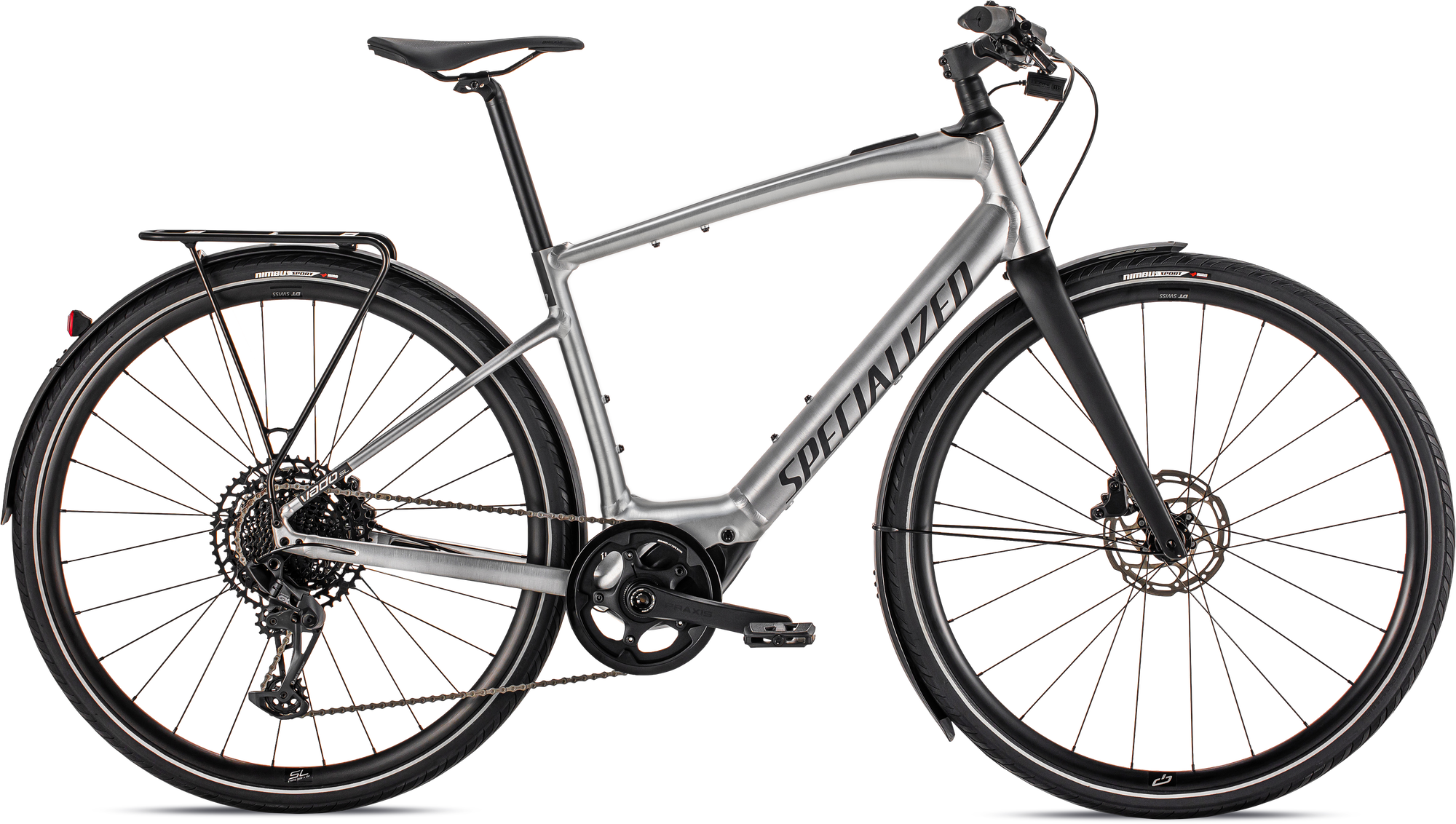 Specialized Turbo Vado SL 5.0 EQ - Brushed Aluminum / Black Reflective