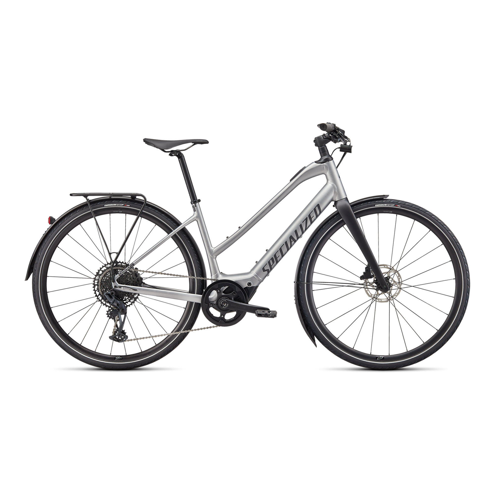 Specialized Turbo Vado SL 5.0 Step-Through EQ - Brushed / Black Reflective