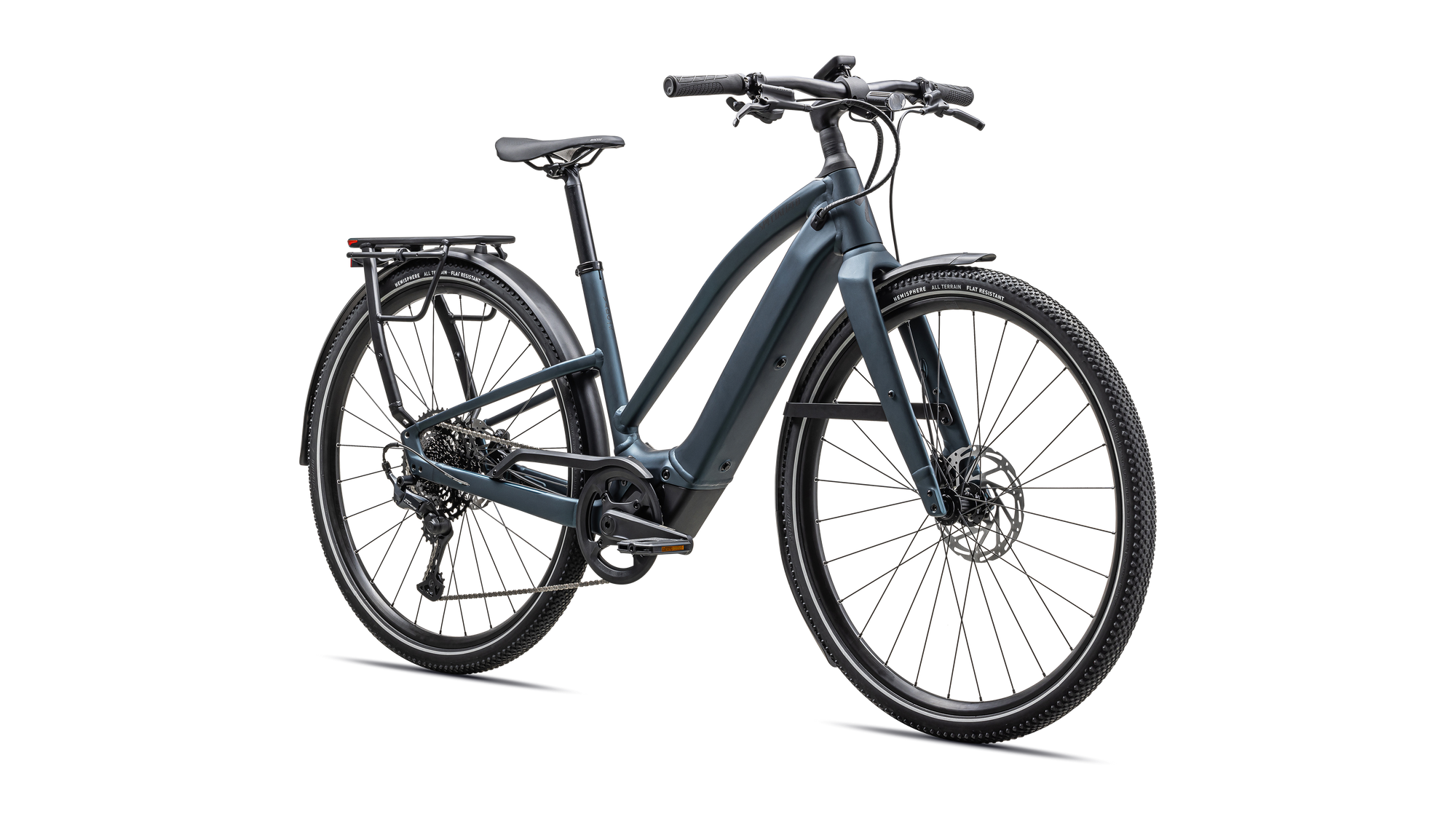 Specialized Turbo Vado SL 2 5.0 Step-Through EQ - Satin Deep Lake Metallic / Black Liquid Metal Frost