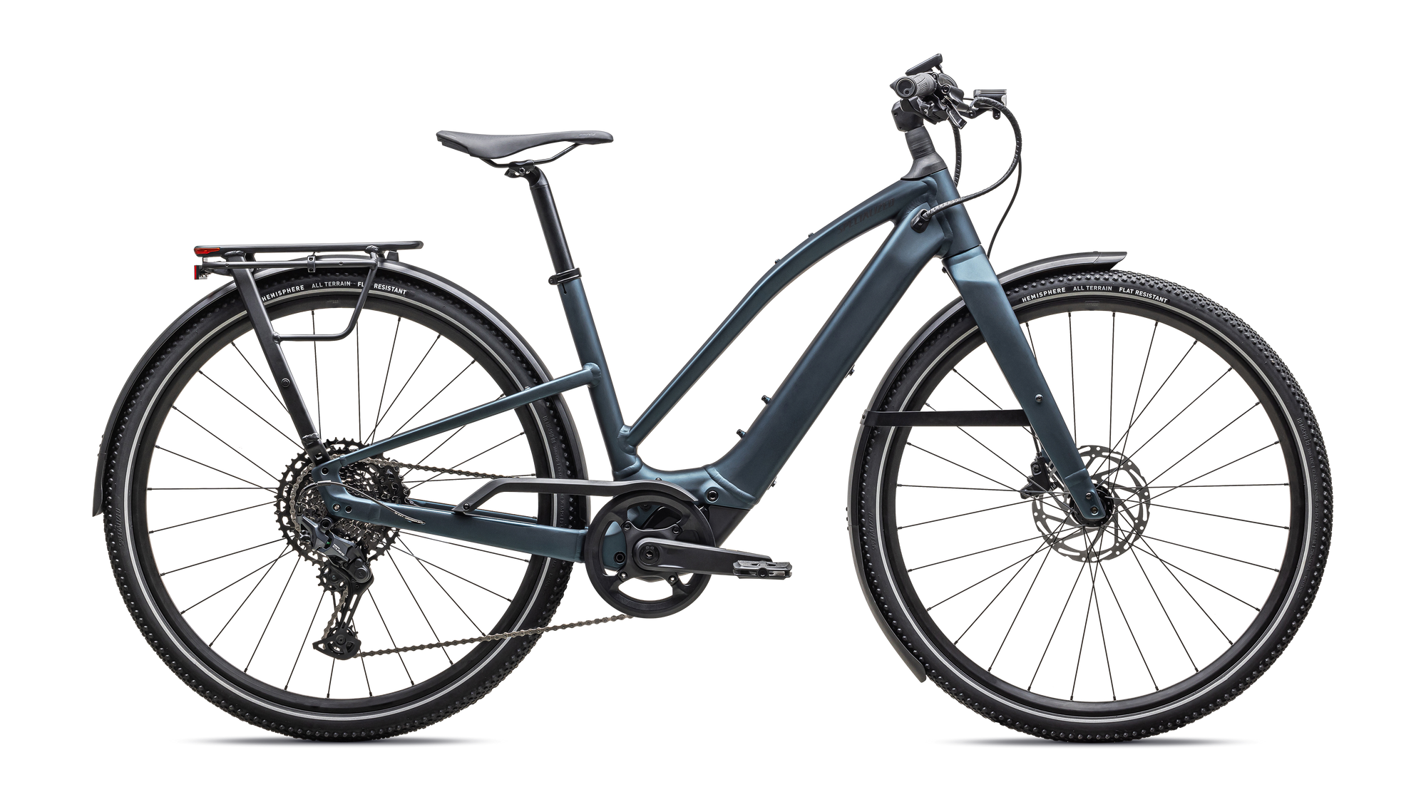 Specialized Turbo Vado SL 2 5.0 Step-Through EQ - Satin Deep Lake Metallic / Black Liquid Metal Frost