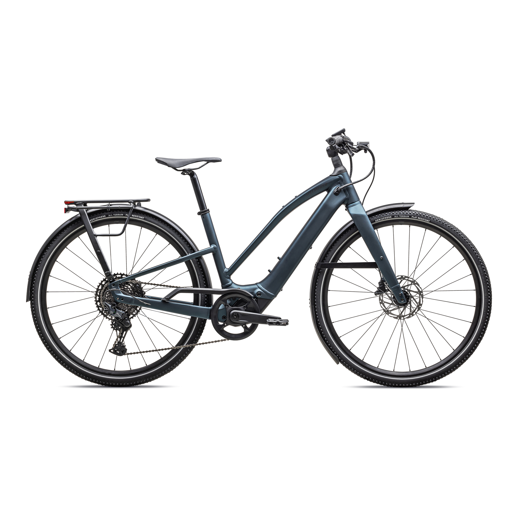 Specialized Turbo Vado SL 2 5.0 Step-Through EQ - Satin Deep Lake Metallic / Black Liquid Metal Frost