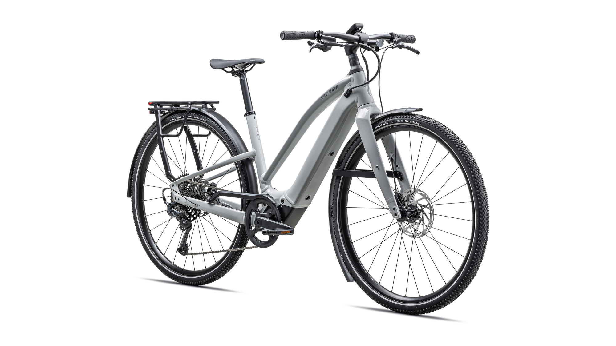 Specialized Turbo Vado SL 2 5.0 Step-Through EQ - Gloss Dove Gray / Cool Grey Frost
