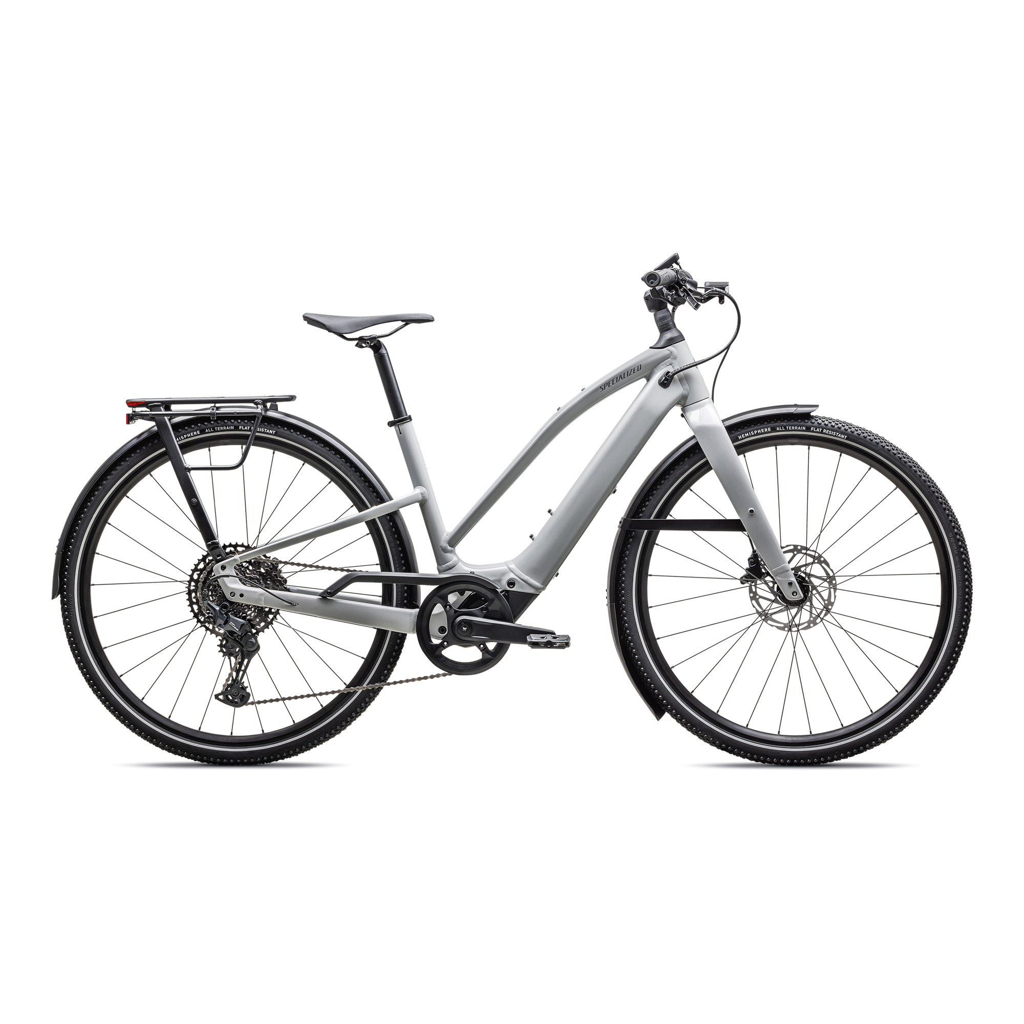 Specialized Turbo Vado SL 2 5.0 Step-Through EQ - Gloss Dove Gray / Cool Grey Frost