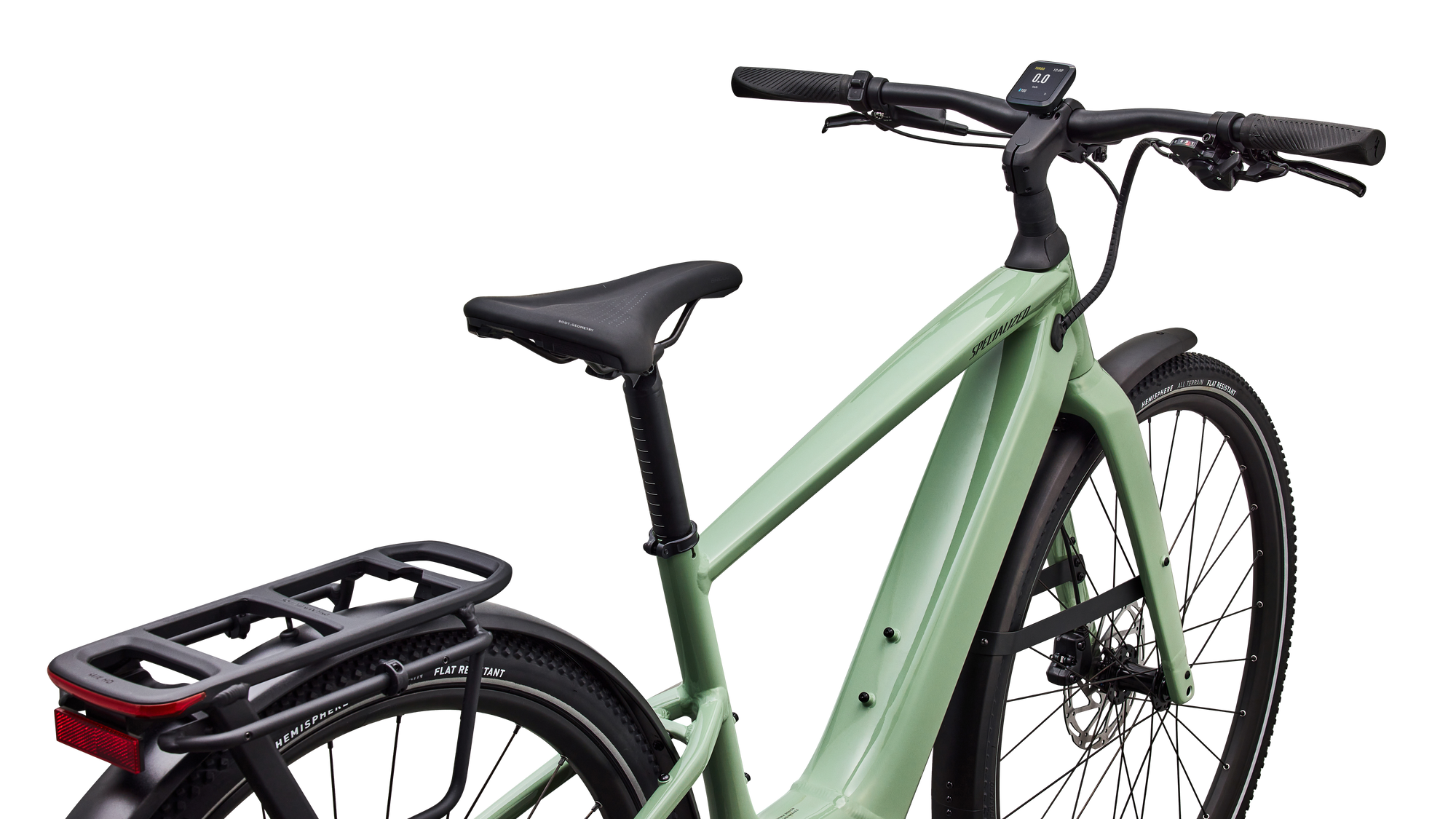 Specialized Turbo Vado SL 2 4.0 - Gloss Pistachio / Oak Green Metallic Frost Reflective