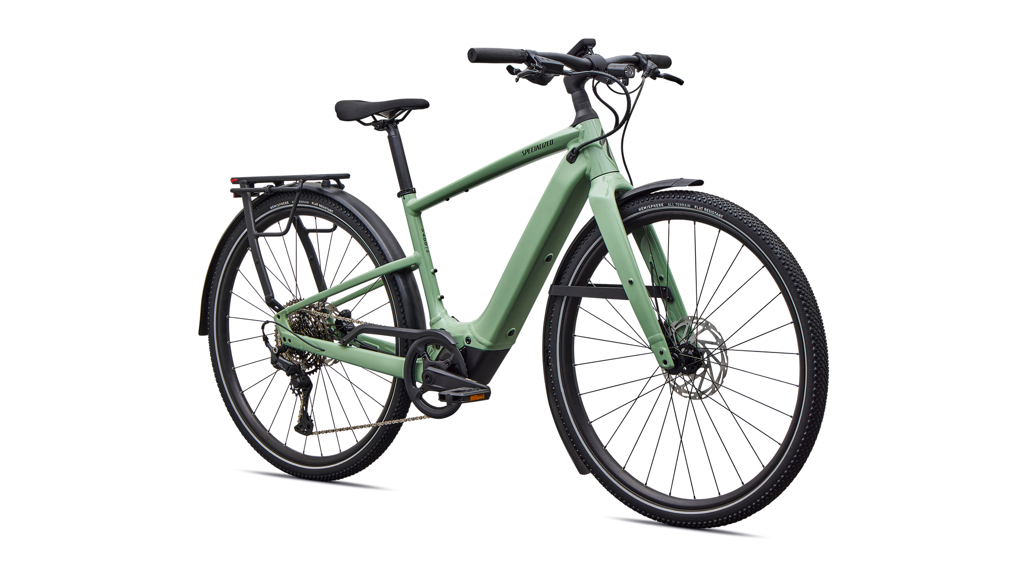 Specialized Turbo Vado SL 2 4.0 - Gloss Pistachio / Oak Green Metallic Frost Reflective