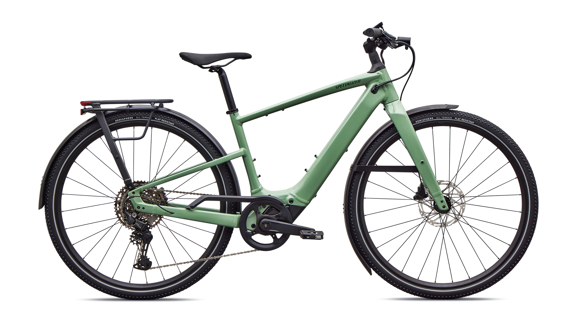 Specialized Turbo Vado SL 2 4.0 - Gloss Pistachio / Oak Green Metallic Frost Reflective