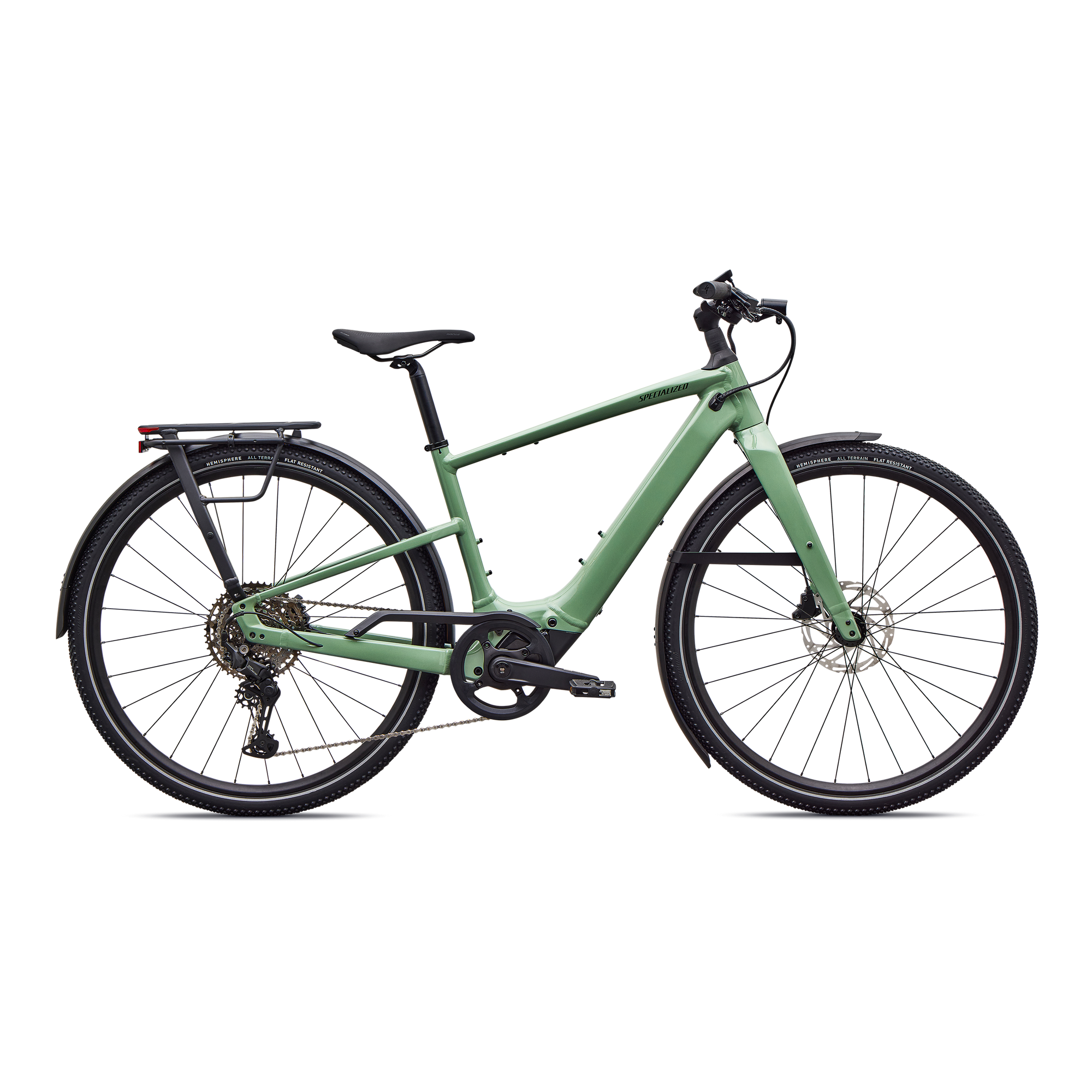 Specialized Turbo Vado SL 2 4.0 - Gloss Pistachio / Oak Green Metallic Frost Reflective