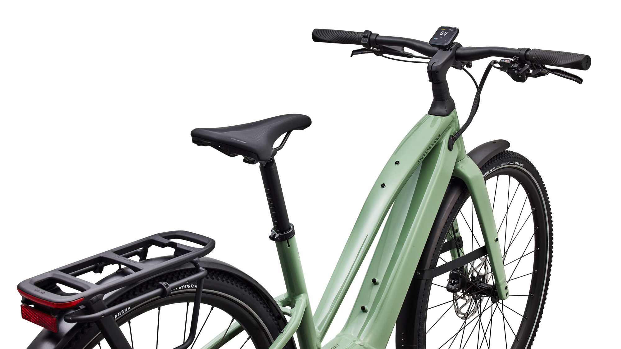 Specialized Turbo Vado SL 2 4.0 Step-Through  - Gloss Pistachio / Oak Green Metallic Frost Reflective