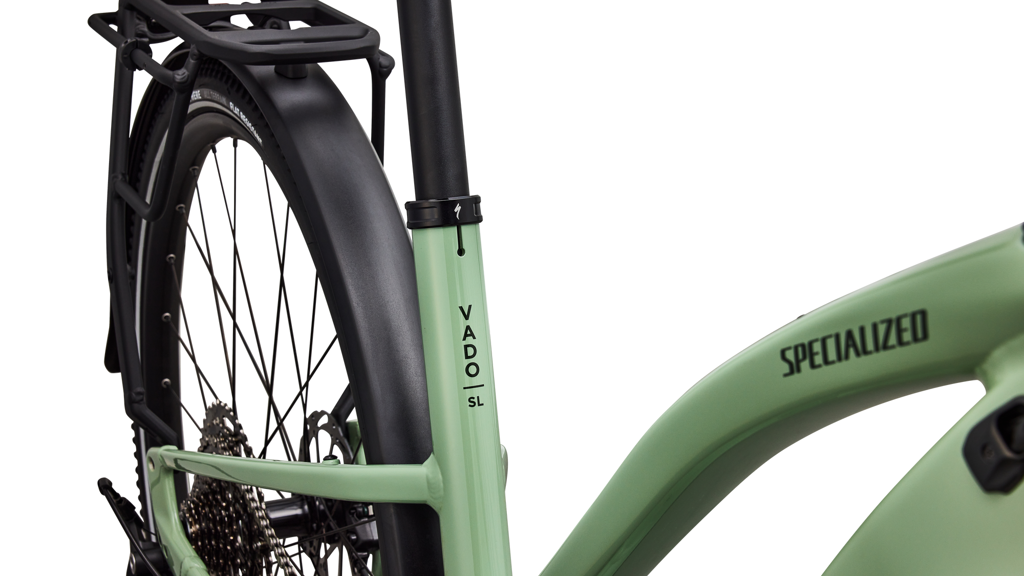Specialized Turbo Vado SL 2 4.0 Step-Through  - Gloss Pistachio / Oak Green Metallic Frost Reflective