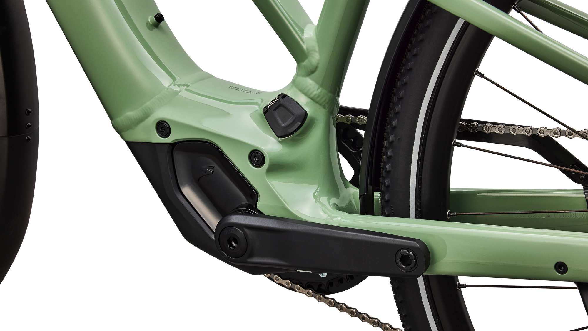 Specialized Turbo Vado SL 2 4.0 Step-Through  - Gloss Pistachio / Oak Green Metallic Frost Reflective