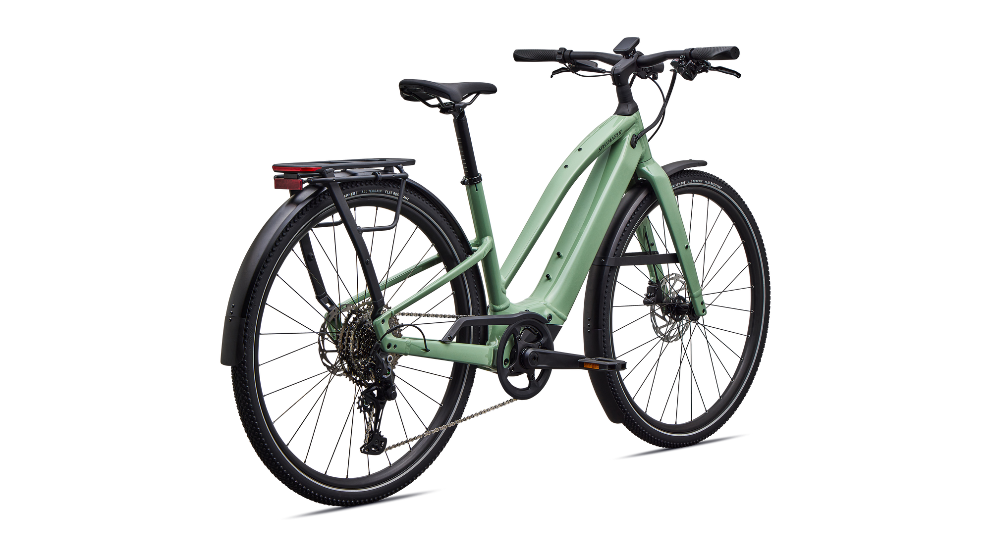 Specialized Turbo Vado SL 2 4.0 Step-Through  - Gloss Pistachio / Oak Green Metallic Frost Reflective