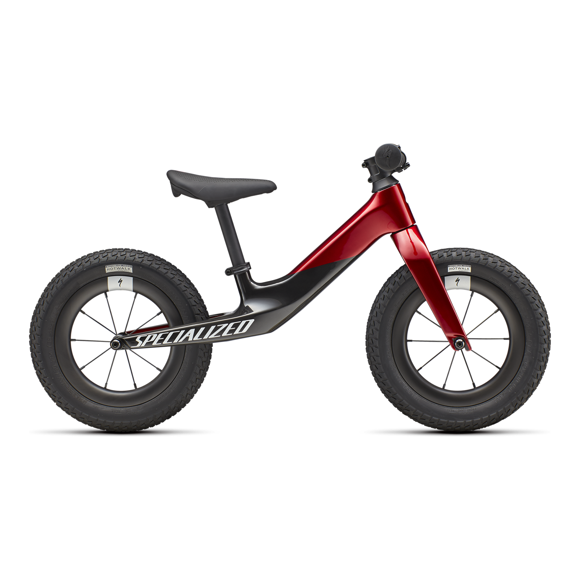 Specialized Hotwalk Carbon - Gloss Red Tint Over Flake Silver Base / Carbon / White W/ Gold Pearl