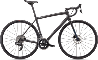 Specialized Aethos Comp - SRAM Rival eTAP AXS - Satin Carbon/Teal Tint Fade/Flake Silver