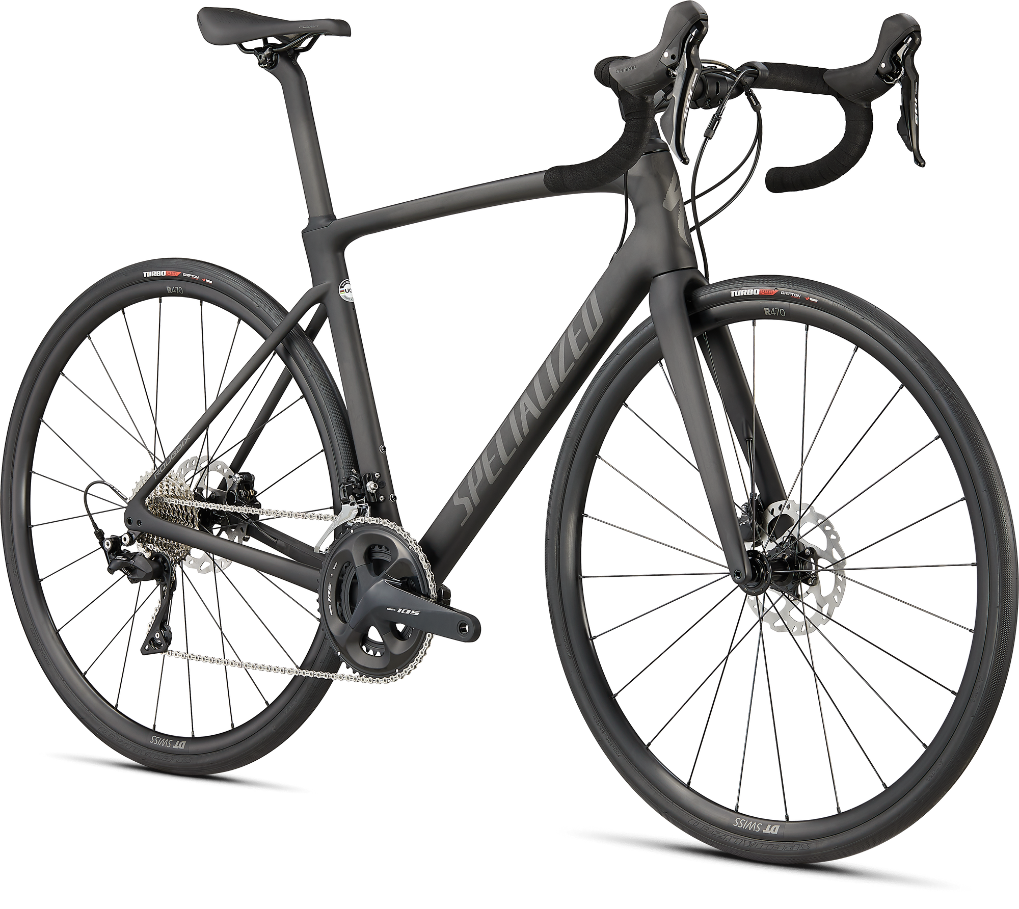 Specialized Roubaix Sport - Shimano 105 - Smoke/Silver Dust/Black Reflective