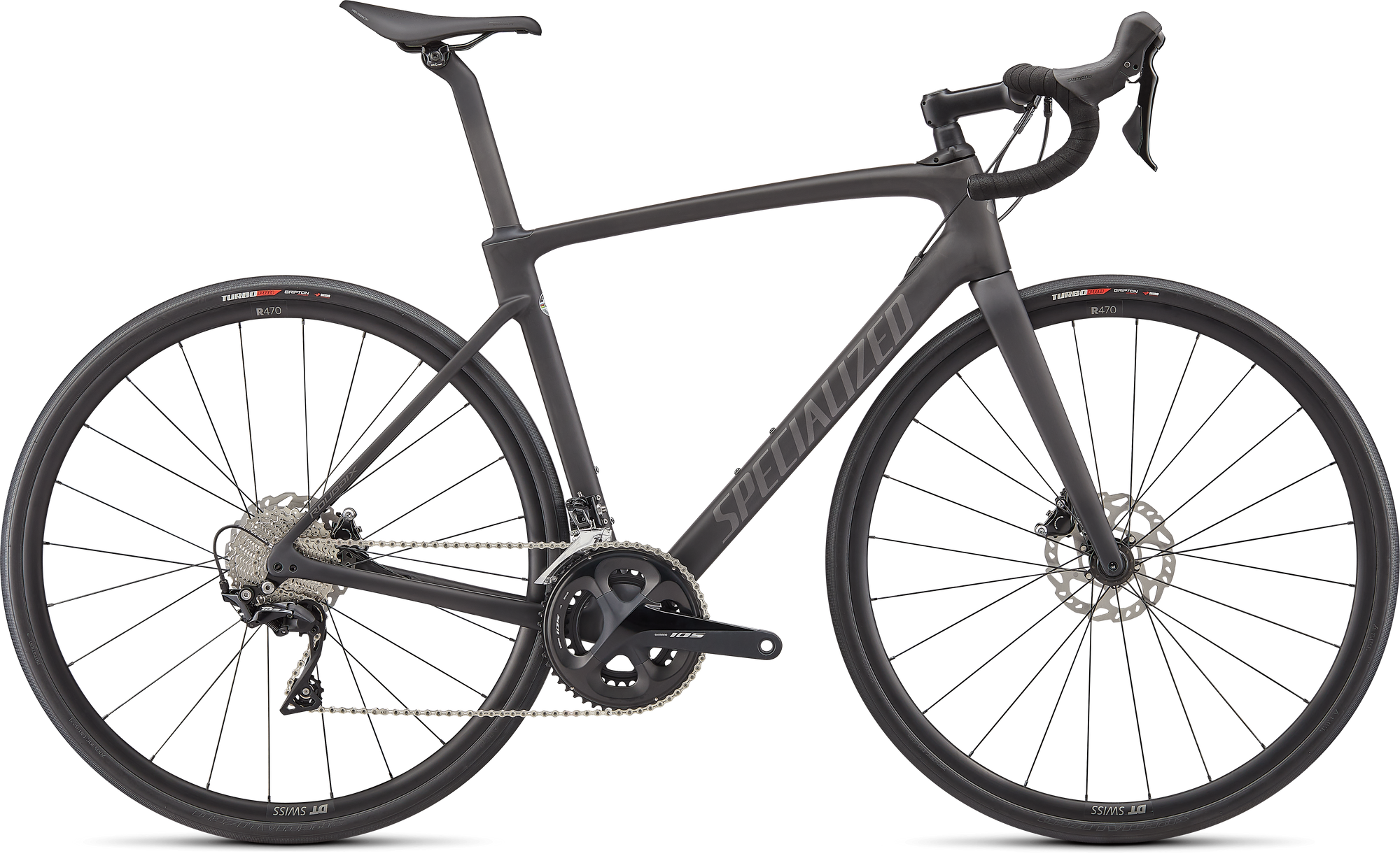 Specialized Roubaix Sport - Shimano 105 - Smoke/Silver Dust/Black Reflective
