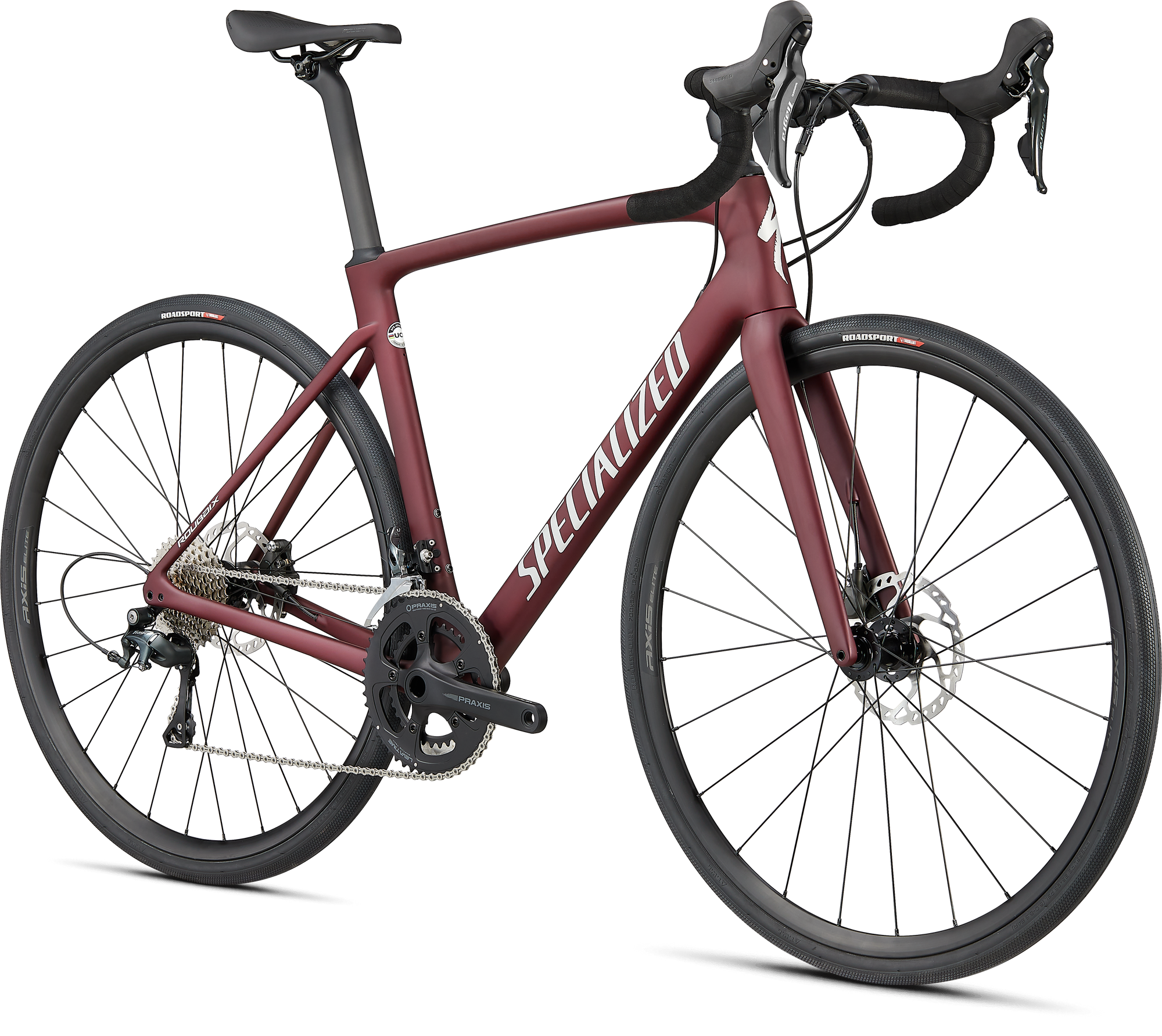Specialized Roubaix - Shimano Tiagra - Maroon/Silver Dust/Black Reflective