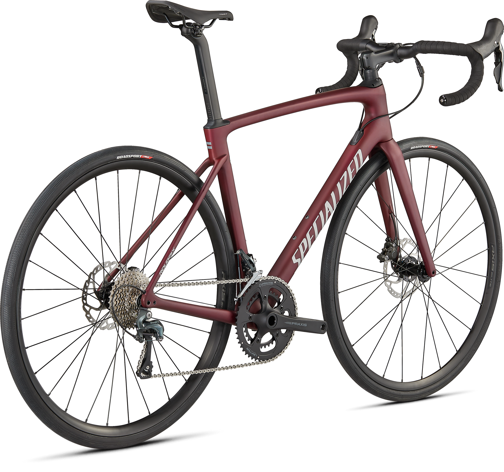 Specialized Roubaix - Shimano Tiagra - Maroon/Silver Dust/Black Reflective