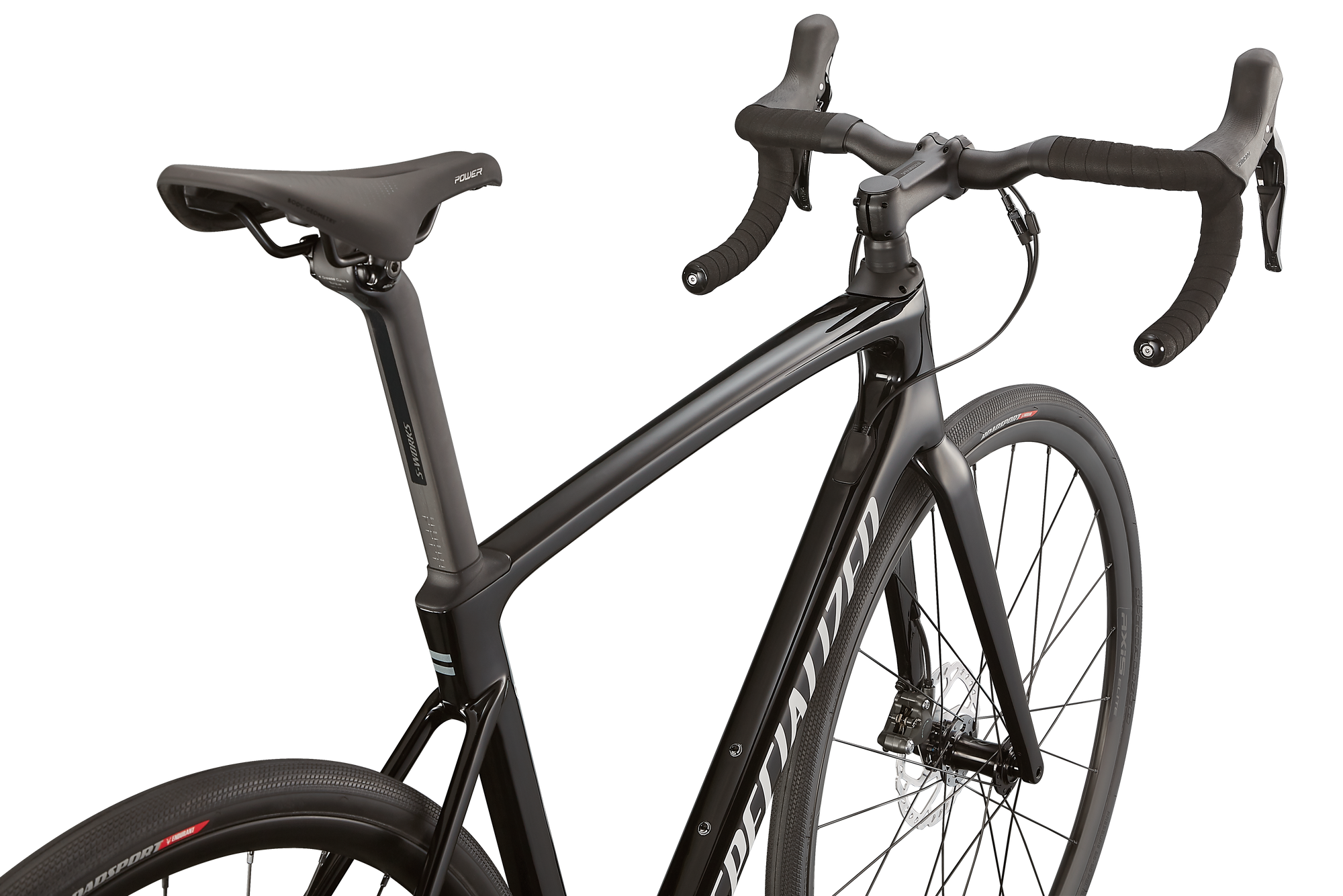 Specialized Roubaix - Shimano Tiagra - Tarmac Black/Metallic White/Black Reflective
