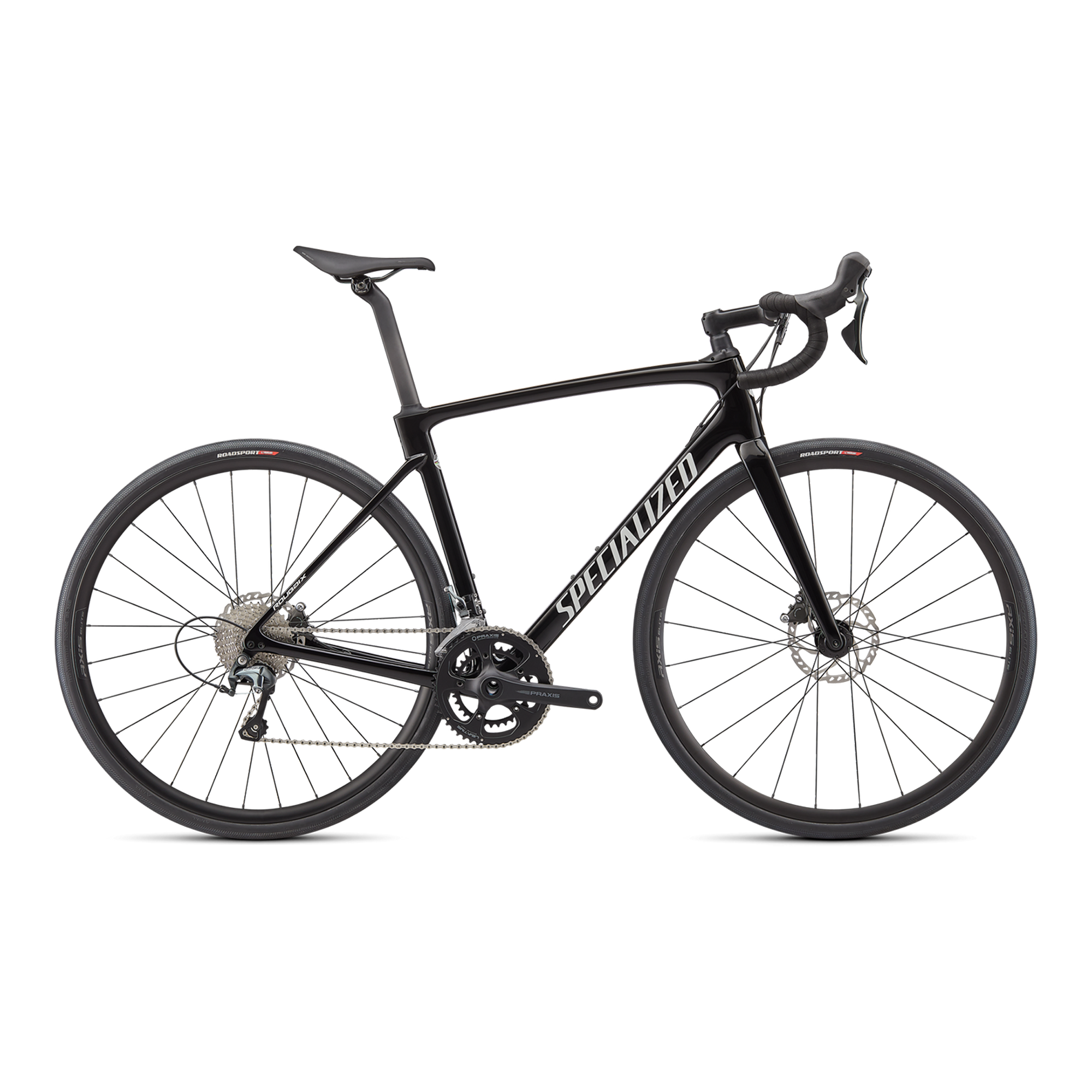 Specialized Roubaix - Shimano Tiagra - Tarmac Black/Metallic White/Black Reflective