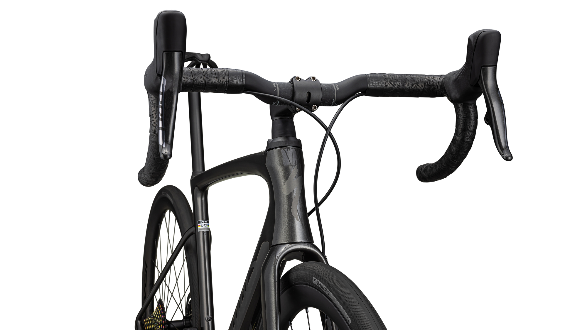 Specialized S-Works Roubaix SL8 - SRAM RED AXS - Gloss Smoke/Satin Black Pearl