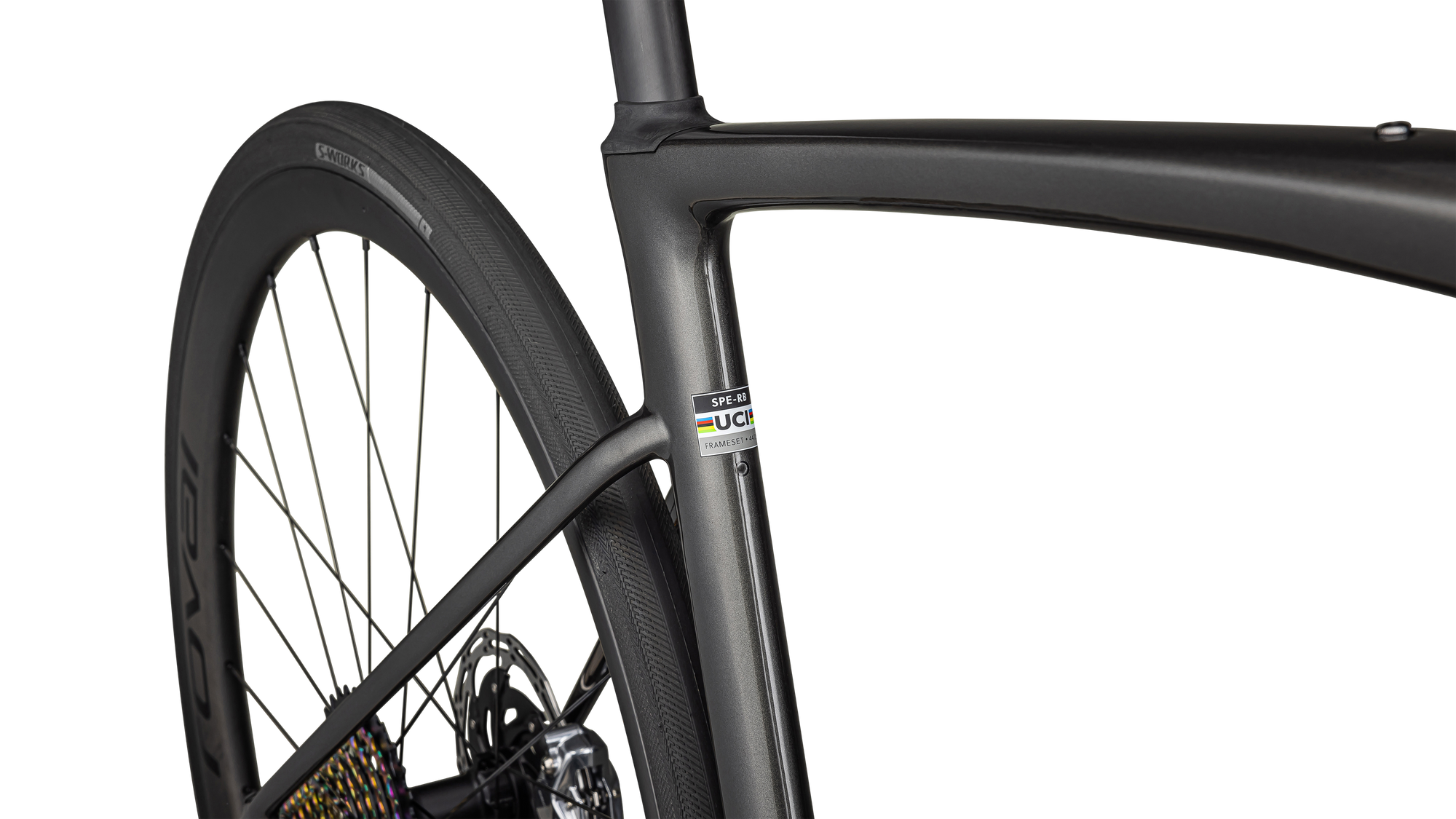 Specialized S-Works Roubaix SL8 - SRAM RED AXS - Gloss Smoke/Satin Black Pearl