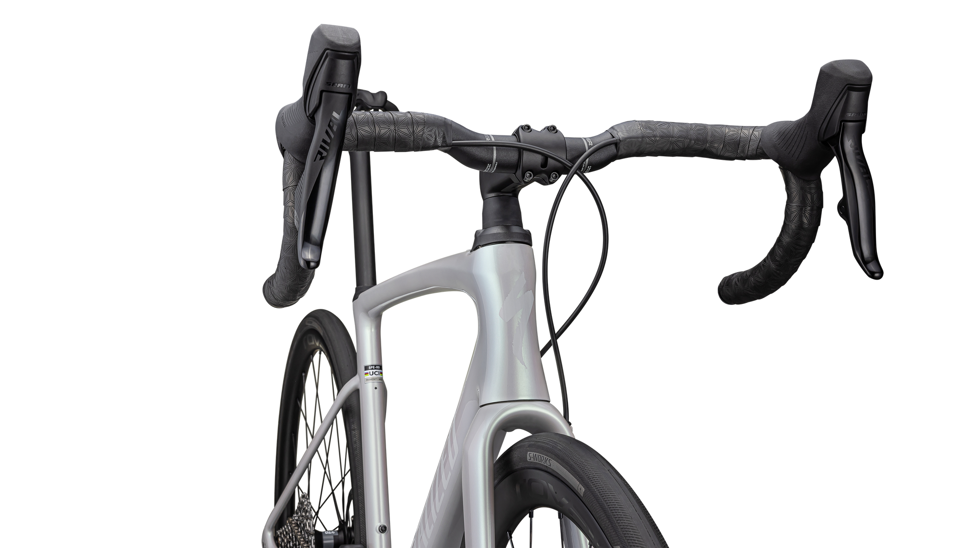 Specialized Roubaix SL8 Expert - SRAM Rival eTAP AXS - Gloss Dove Grey/Chameleon Lapis
