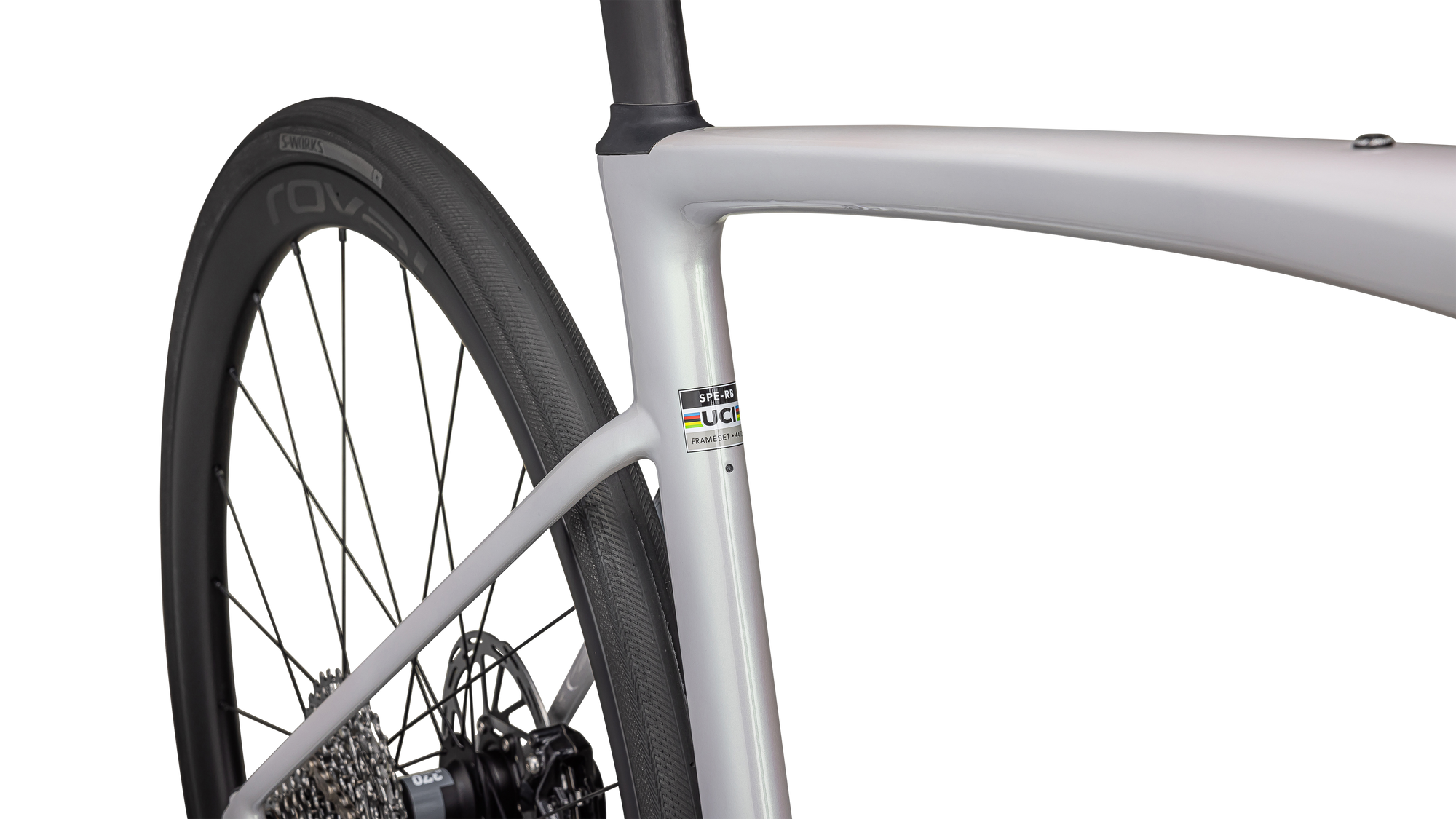 Specialized Roubaix SL8 Expert - SRAM Rival eTAP AXS - Gloss Dove Grey/Chameleon Lapis