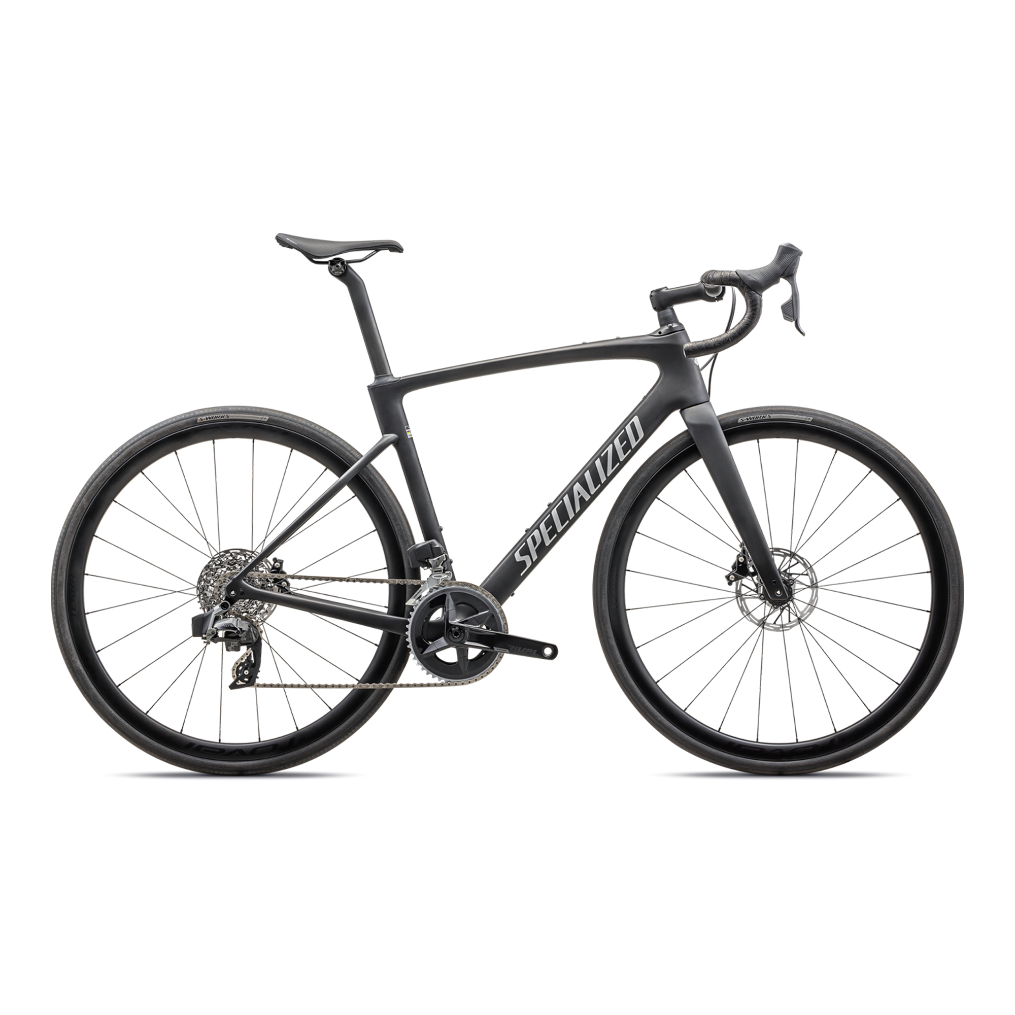 Specialized Roubaix SL8 Expert - SRAM Rival eTAP AXS - Satin Carbon/Liquid Silver