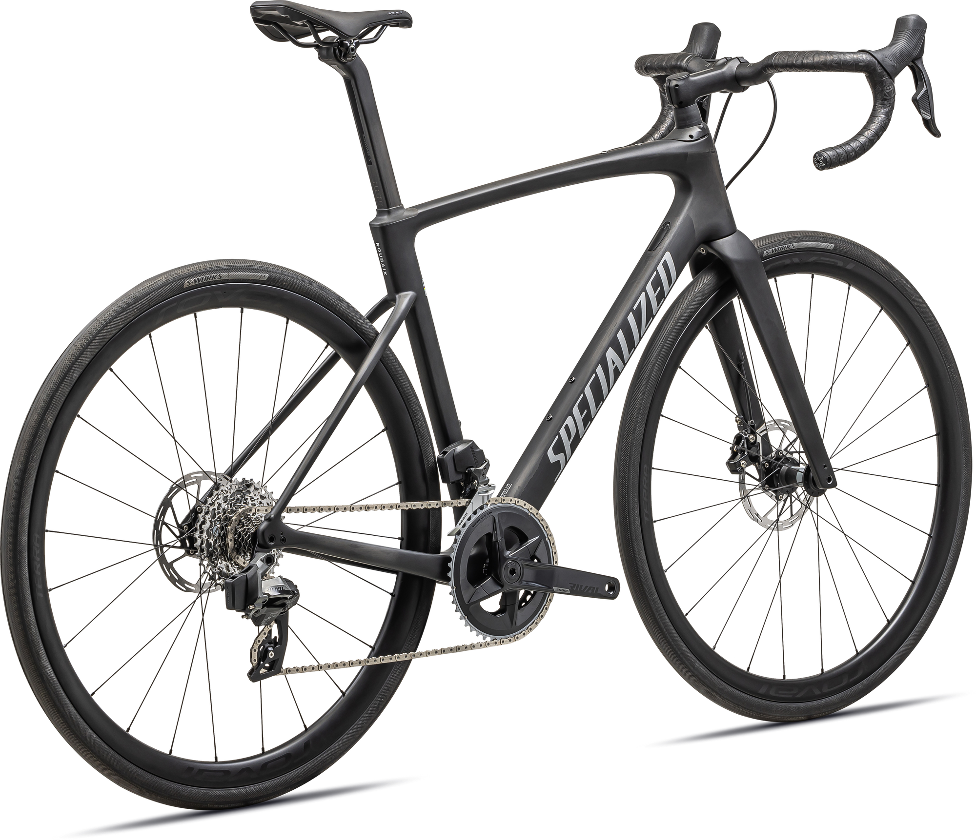 Specialized Roubaix SL8 Expert - SRAM Rival eTAP AXS - Satin Carbon/Liquid Silver
