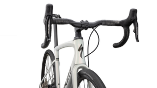 Specialized Roubaix SL8 Comp - Shimano 105 Di2 - Red Ghost Pearl Over Dune / Metallic Obsidian
