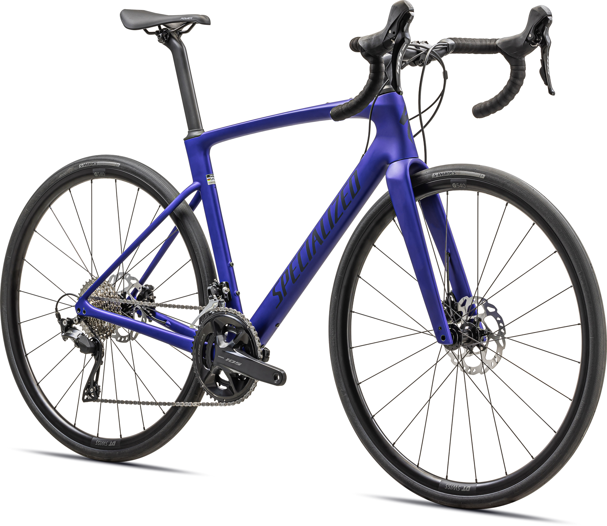 Specialized Roubaix SL8 Sport - Shimano 105 - Satin Metallic Sapphire / Blue Onyx