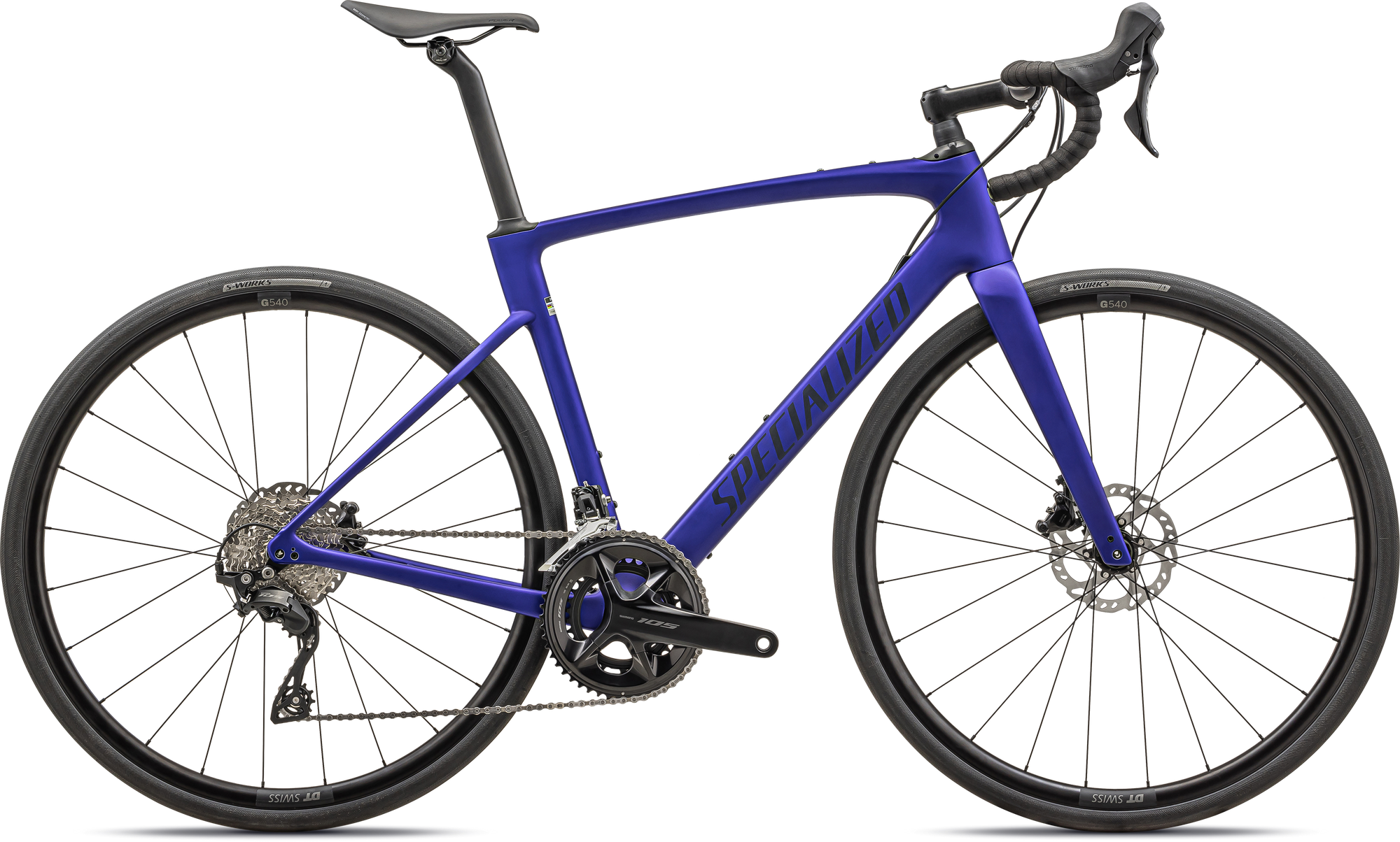 Specialized Roubaix SL8 Sport - Shimano 105 - Satin Metallic Sapphire / Blue Onyx