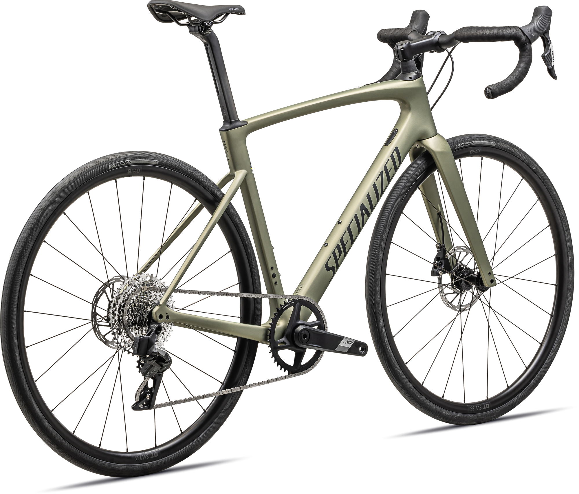 Specialized Roubaix SL8 Sport - SRAM Apex XPLR AXS - Satin Metallic Spruce/Forest Green