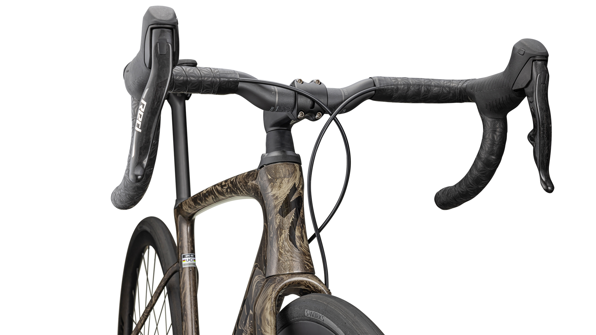 Specialized S-Works Roubaix SL8 – SRAM RED AXS - Gloss Taupe / Gunmetal Strata / Charcoal