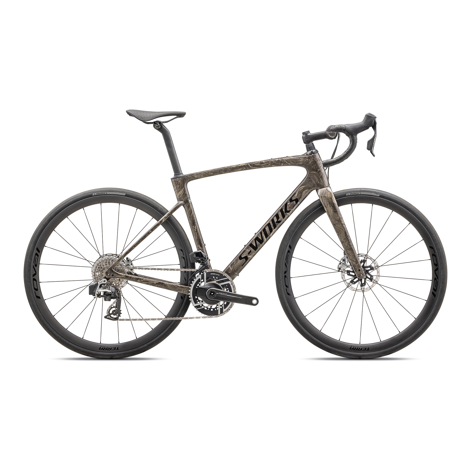 Specialized S-Works Roubaix SL8 – SRAM RED AXS - Gloss Taupe / Gunmetal Strata / Charcoal