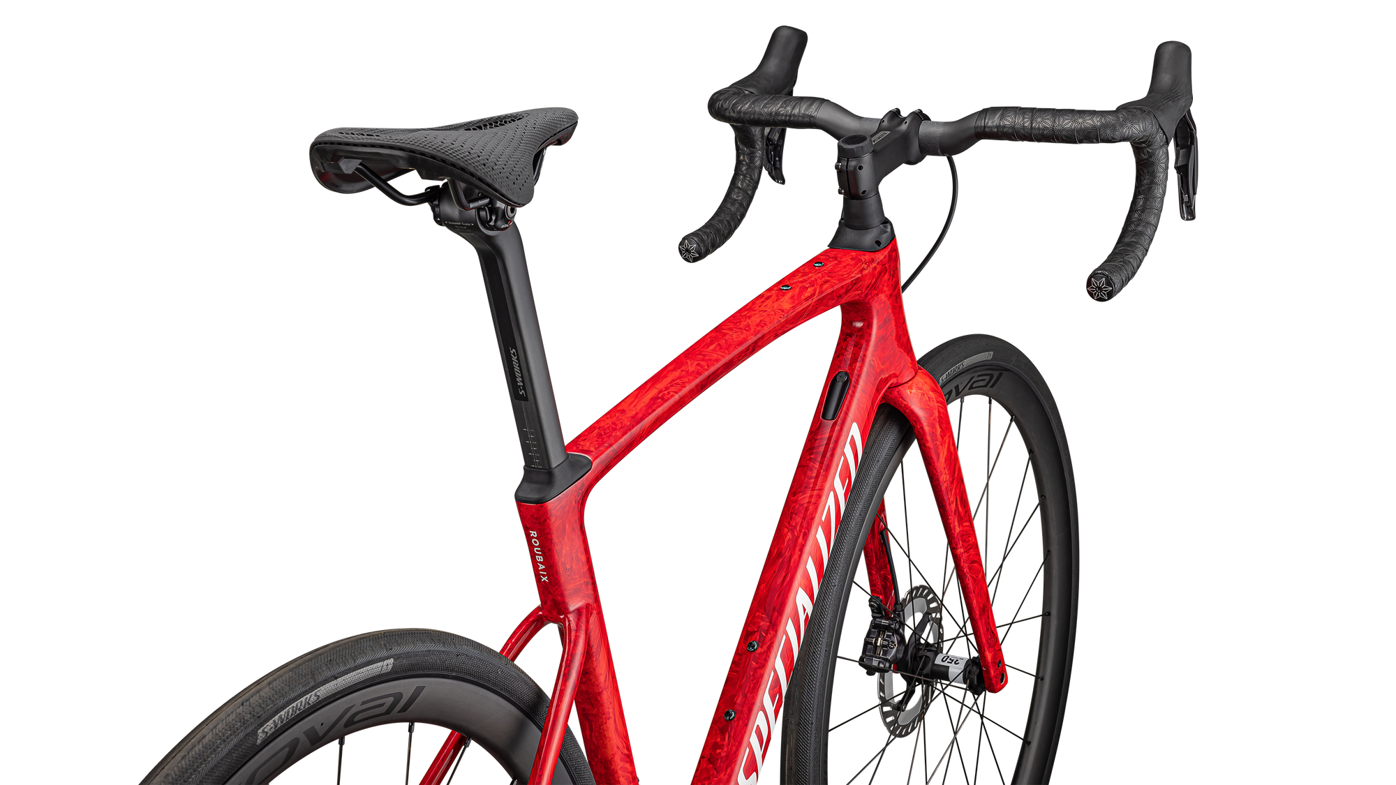 Specialized Roubaix SL8 Pro - Shimano Ultegra Di2 - Gloss Red Pearl + Fiery Red Strata / Dune White