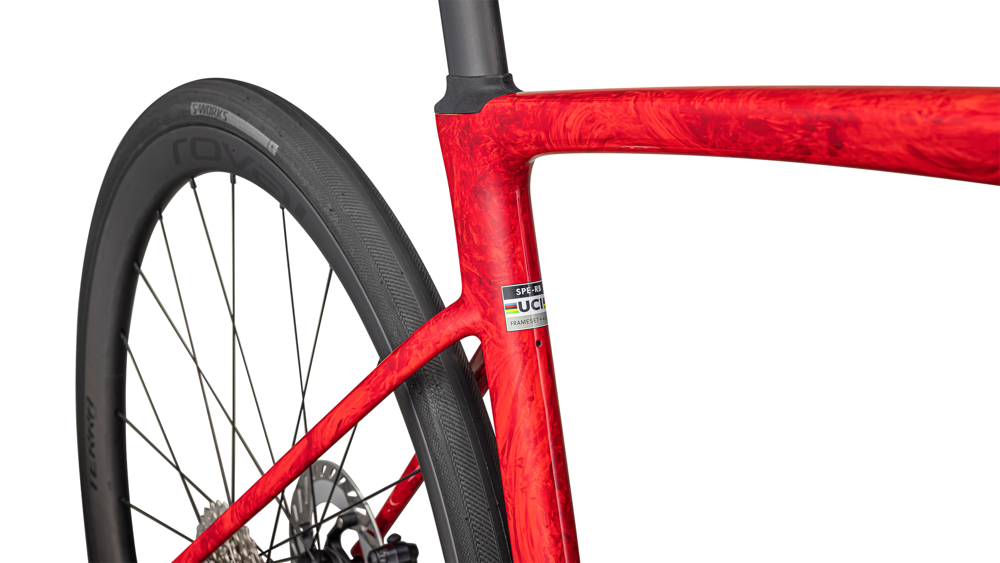 Specialized Roubaix SL8 Pro - Shimano Ultegra Di2 - Gloss Red Pearl + Fiery Red Strata / Dune White