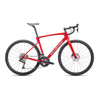 Specialized Roubaix SL8 Pro - Shimano Ultegra Di2 - Gloss Red Pearl + Fiery Red Strata / Dune White