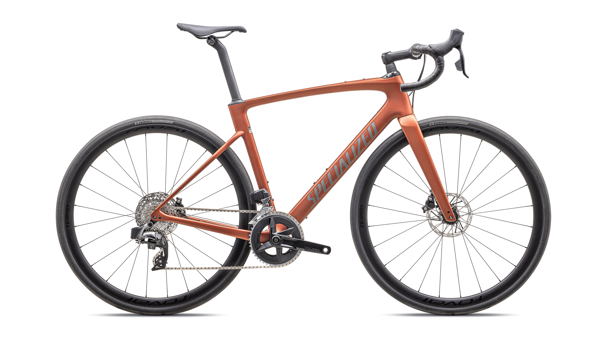 Specialized Roubaix SL8 Expert - SRAM Rival eTAP AXS - Satin Copper / Smoke