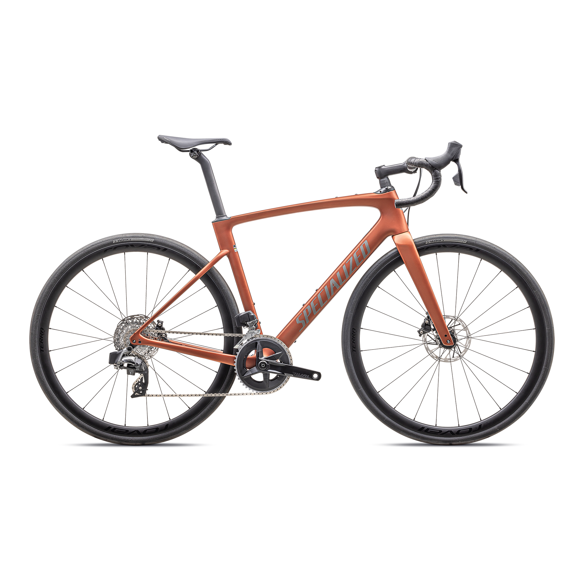 Specialized Roubaix SL8 Expert - SRAM Rival eTAP AXS - Satin Copper / Smoke