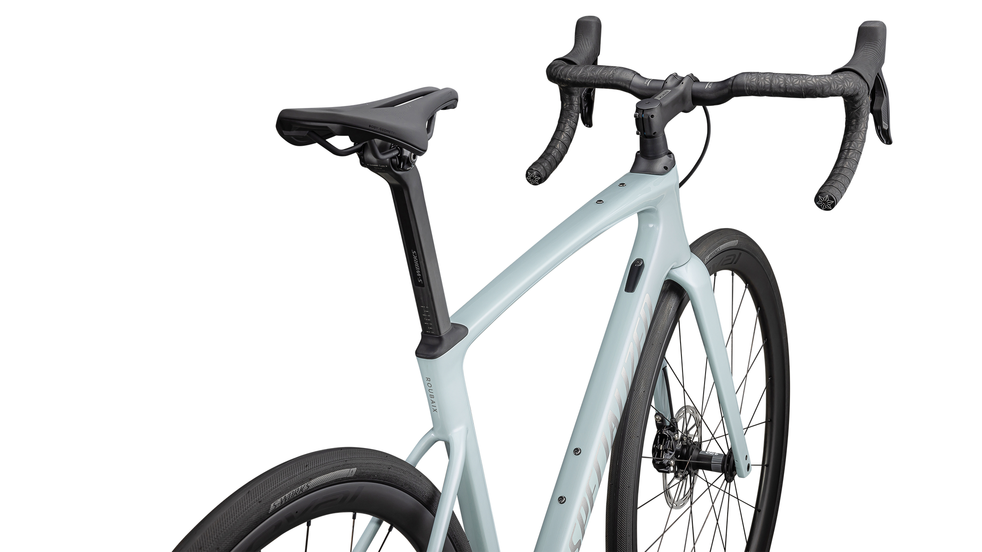 Specialized Roubaix SL8 Expert - SRAM Rival eTAP AXS - Gloss Sea Foam / Violet / Pearl