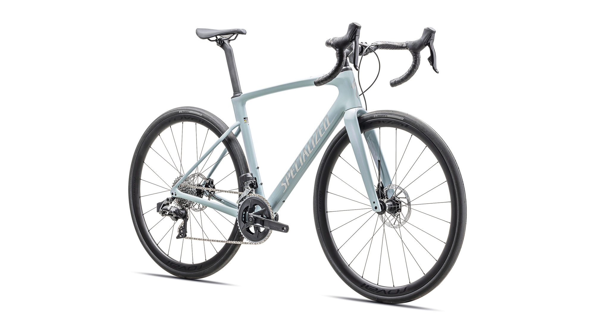 Specialized Roubaix SL8 Expert - SRAM Rival eTAP AXS - Gloss Sea Foam / Violet / Pearl